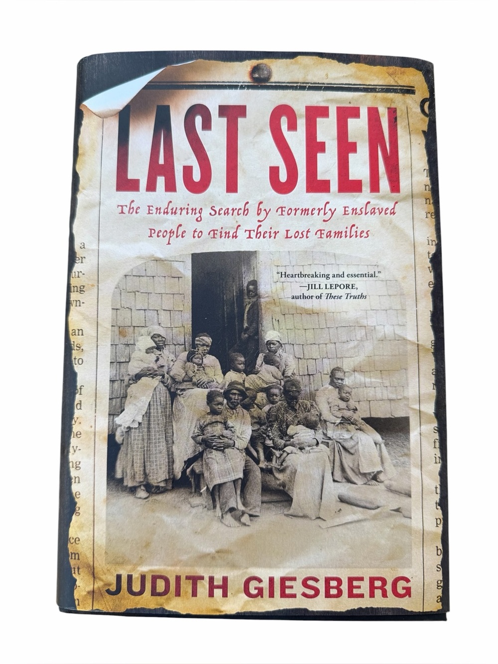Book Hardcover Last Seen The Enduring Search by Formerly Enslaved People to find